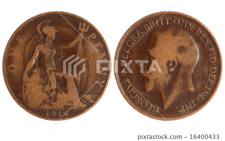 antique coin of great britain 1918 year antique coin of great britain 1918 year 16400433