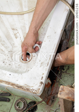 Plumber fix, cleaning drain Plumber fix, cleaning drain 16401238
