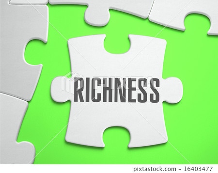 Richness - Jigsaw Puzzle with Missing Pieces. Richness - Jigsaw Puzzle with Missing Pieces. 16403477