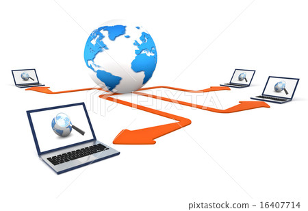 Shared Laptop - Stock Illustration [16407714] - PIXTA