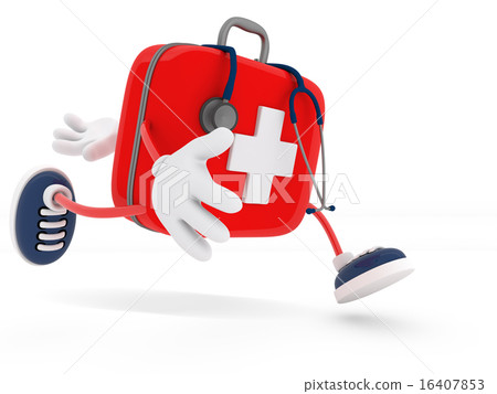Stethoscope and First Aid Kit 16407853