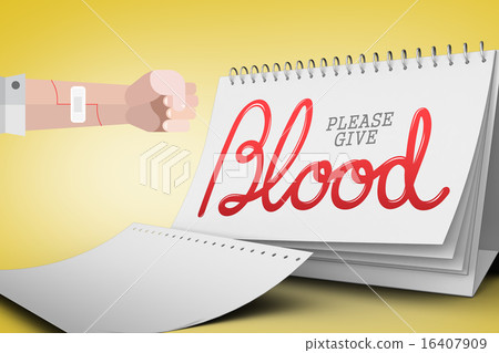 Composite image of blood donation Composite image of blood donation 16407909