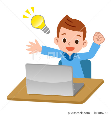 Laptop and boys 16408258