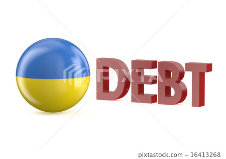 Ukraine debt concept 16413268