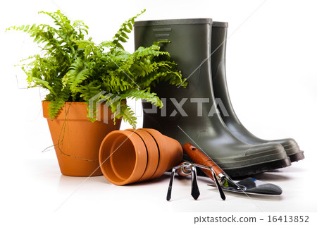 Gardening concept, vivid bright springtime theme Gardening concept, vivid bright springtime theme 16413852