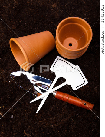 Gardening concept, vivid bright springtime theme Gardening concept, vivid bright springtime theme 16413912