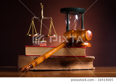 Justice Scale and Gavel, ambient light vivid theme 16414005