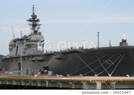 分配到橫須賀的巨型護衛艦“出雲”的入口風景 16415047