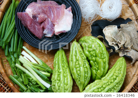 Vietnamese food, bitter melon, ground meat 16418346