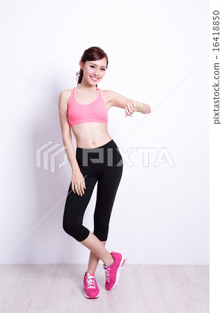Sport Woman with health figure 16418850