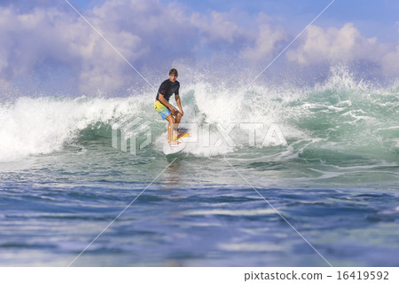 Surfing a wave Surfing a wave 16419592