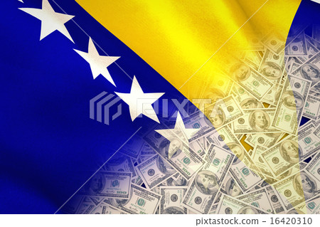 Composite image of pile of dollars 16420310