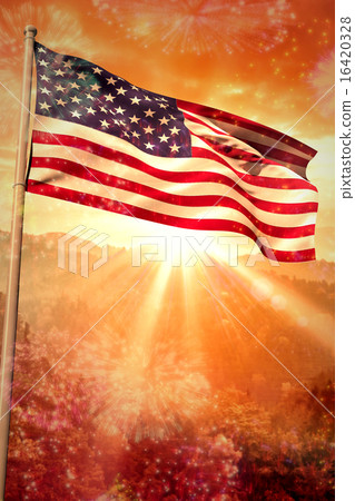 Composite image of usa national flag 16420328