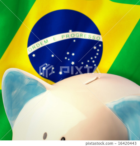 Composite image of piggy bank Composite image of piggy bank 16420443