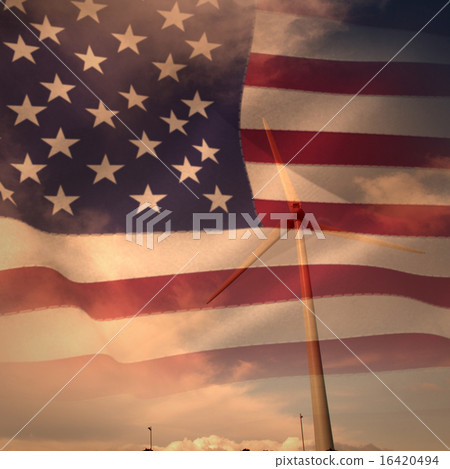 Composite image of united states of america flag Composite image of united states of america flag 16420494