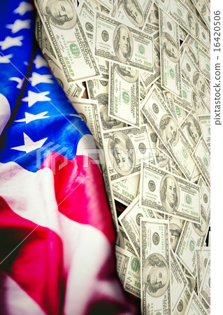 Composite image of pile of dollars Composite image of pile of dollars 16420506