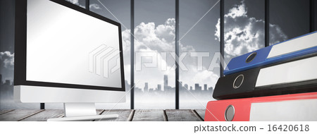 Stock Photo: Composite image of computer screen