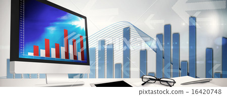 Stock Photo: Composite image of computer screen