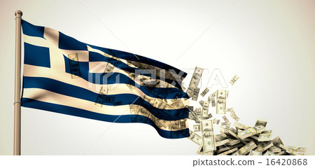 Composite image of falling dollars Composite image of falling dollars 16420868
