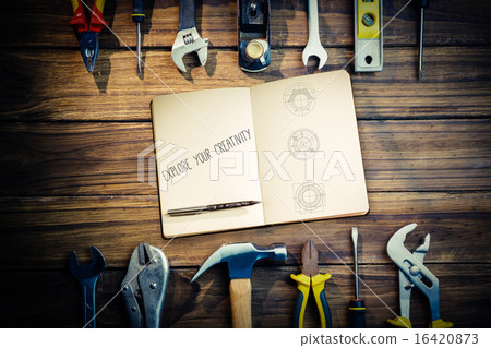 Explore your creativity against blueprint 16420873