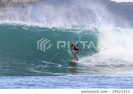 Surfing a wave Surfing a wave 16421012