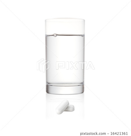 Cup with medicine and water Cup with medicine and water 16421361