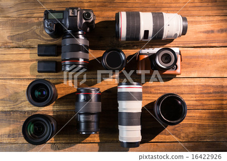 A vintage camera with retro revival and lens cap A vintage camera with retro revival and lens cap 16422926