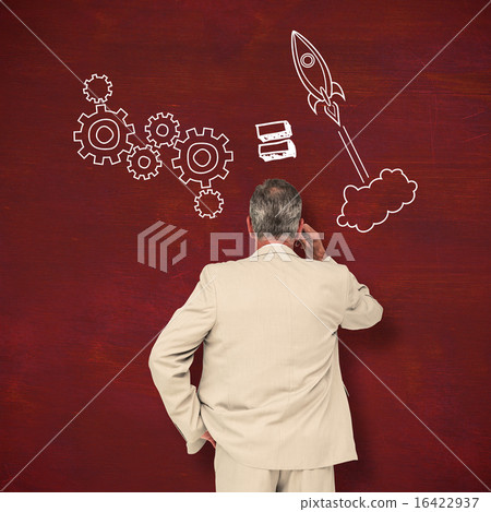Composite image of thinking businessman Composite image of thinking businessman 16422937