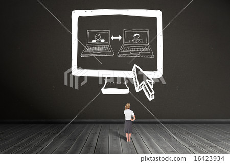 Composite image of thinking businesswoman Composite image of thinking businesswoman 16423934