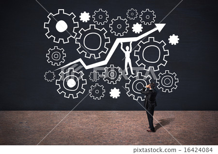 Composite image of stressed businessman with hands on head Composite image of stressed businessman with hands on head 16424084