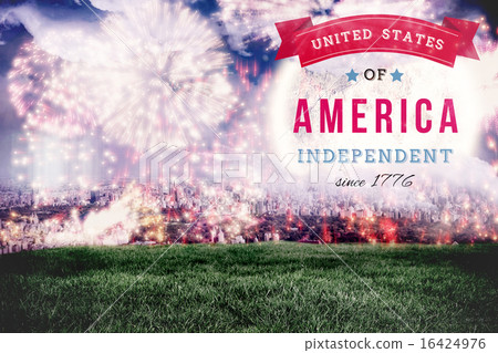 Composite image of independence day graphic 16424976