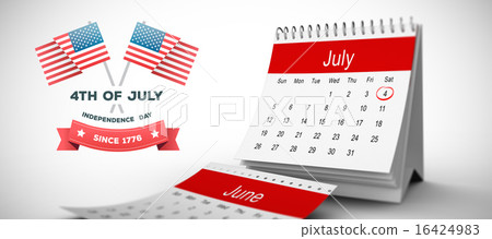 Composite image of independence day graphic 16424983