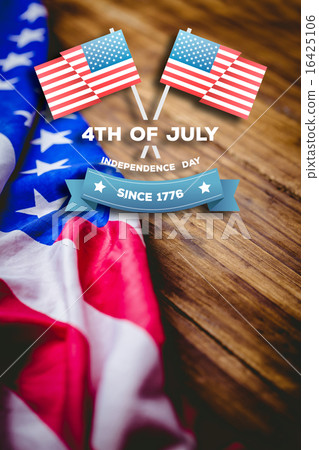 Composite image of independence day graphic 16425106
