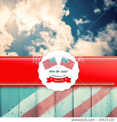 Composite image of independence day graphic 16425110
