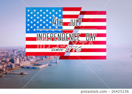 Composite image of independence day graphic 16425236