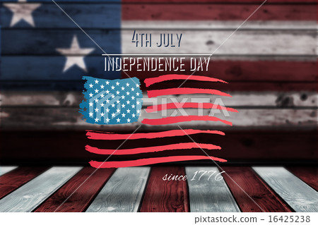 Composite image of independence day graphic 16425238