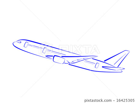 粗略風格的飛機(客機) 粗略風格的飛機(客機) 16425305