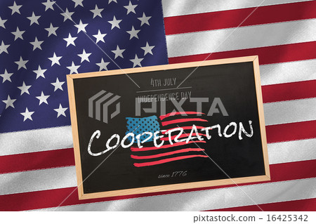 Composite image of independence day graphic 16425342