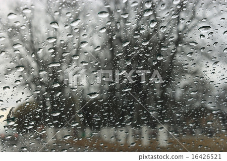 drops on the glass window texture street rain 16426521