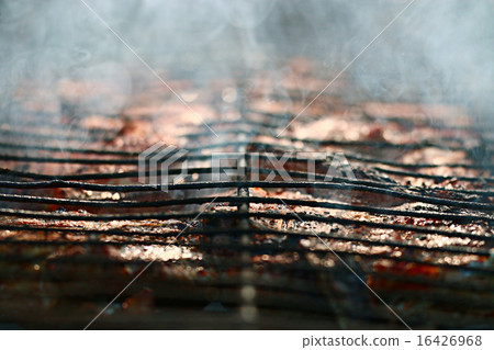 grilled meat skewers, barbecue grilled meat skewers, barbecue 16426968