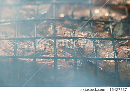 grilled meat skewers, barbecue grilled meat skewers, barbecue 16427887
