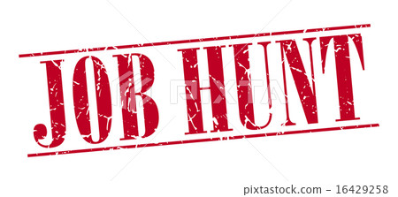 job hunt red grunge vintage stamp job hunt red grunge vintage stamp 16429258