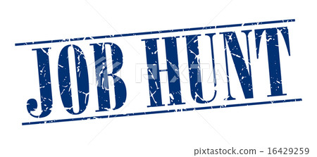 job hunt blue grunge vintage stamp job hunt blue grunge vintage stamp 16429259
