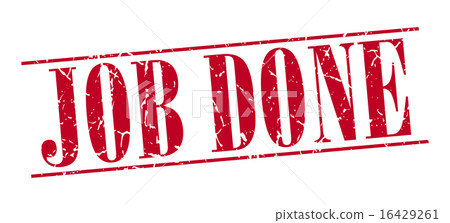 job done red grunge vintage stamp 16429261