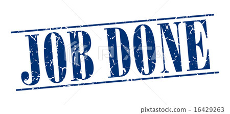 job done blue grunge vintage stamp job done blue grunge vintage stamp 16429263