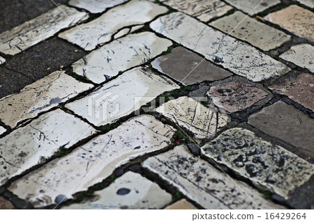 texture wet pavement stones background texture wet pavement stones background 16429264