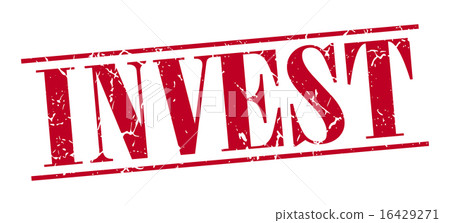 invest red grunge vintage stamp invest red grunge vintage stamp 16429271