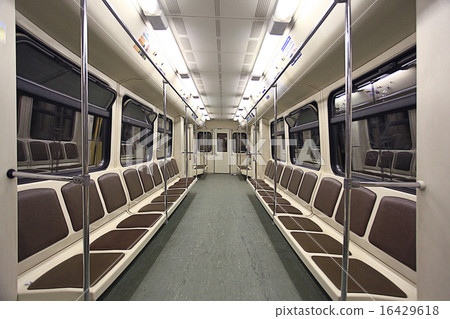 train inside the empty car train inside the empty car 16429618