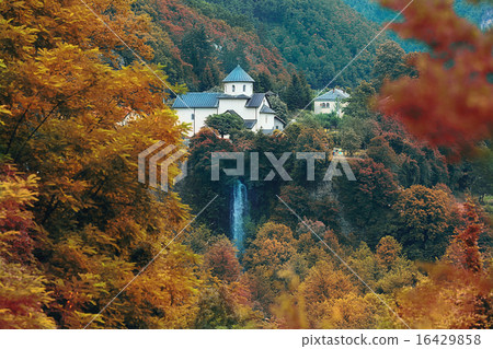 monastery in the mountains autumn Europe Montenegro Moraca monastery in the mountains autumn Europe Montenegro Moraca 16429858