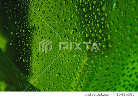 Fresh green background drops 16430595
